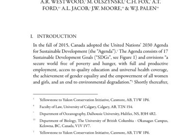 Westwood et al. 2019: The role of science in contemporary Canadian environmental decision making: the example of environmental assessment